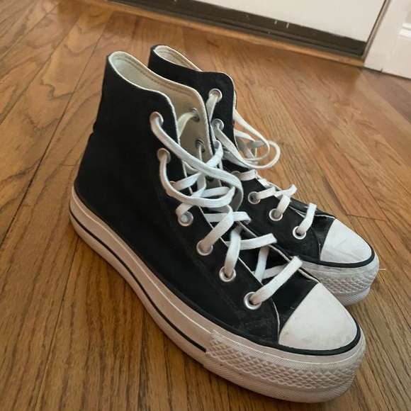 Converse black platform high tops - Picture 2 of 5